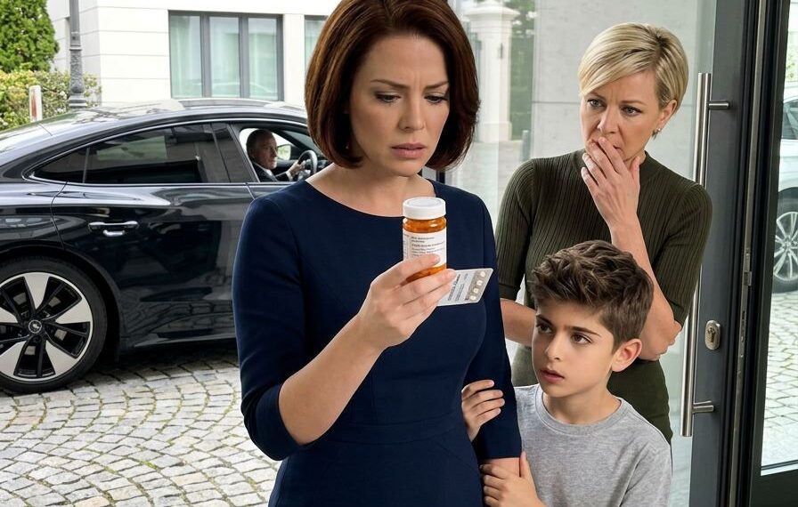 Mein siebenjähriger Sohn hatte noch nie ein einziges Wort gesprochen – bis er plötzlich auf die Kapseln meines Mannes zeigte und flüsterte: „Mama, nimm sie nicht… Papa sagt, du sollst danach für immer einschlafen“