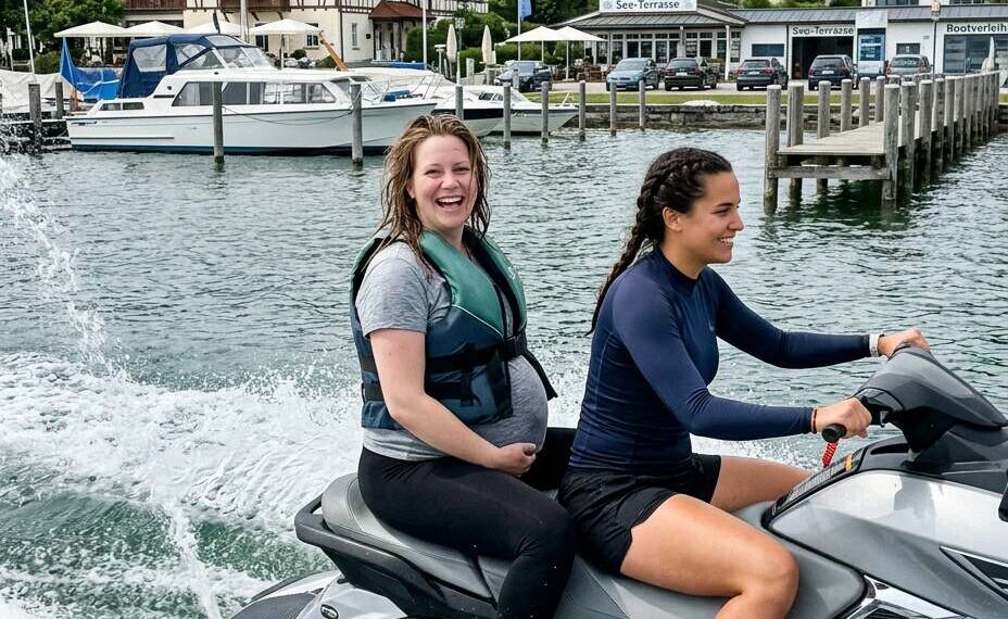 Im neunten Monat schwanger fesselte mich die Geliebte meines Mannes an einen Jet-Ski – während er vom Ufer aus zusah