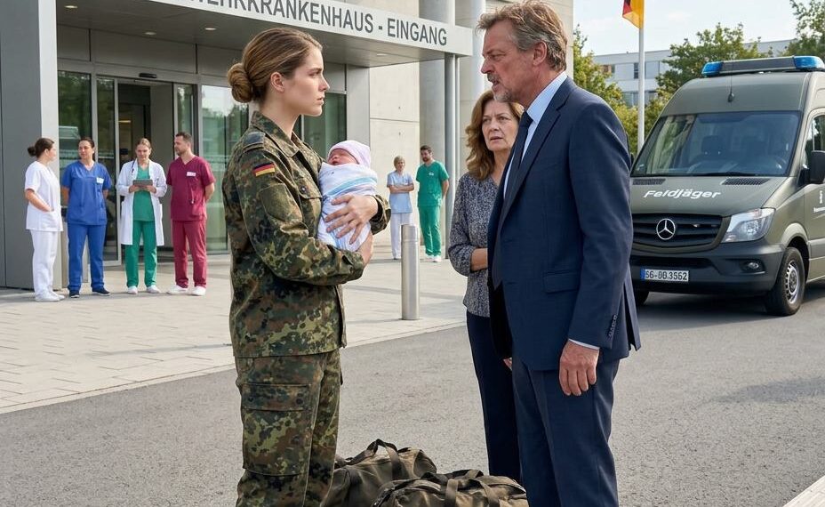 Mein Mann fiel im Kampfeinsatz, und drei Tage später brachte ich unser Baby allein zur Welt – Doch als meine Eltern mich vor dem Krankenhaus verstießen, genügte ein einziger Anruf, um alles zu verändern.