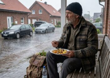 Ich ließ einen obdachlosen alten Mann auf meiner Veranda schlafen – doch was er unter meiner Fußmatte hinterließ, veränderte mein Leben für immer