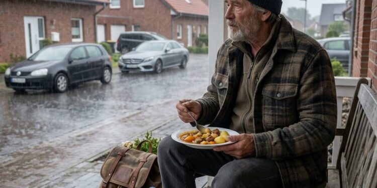 Ich ließ einen obdachlosen alten Mann auf meiner Veranda schlafen – doch was er unter meiner Fußmatte hinterließ, veränderte mein Leben für immer